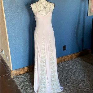 Maxi Dress with Lace Insert